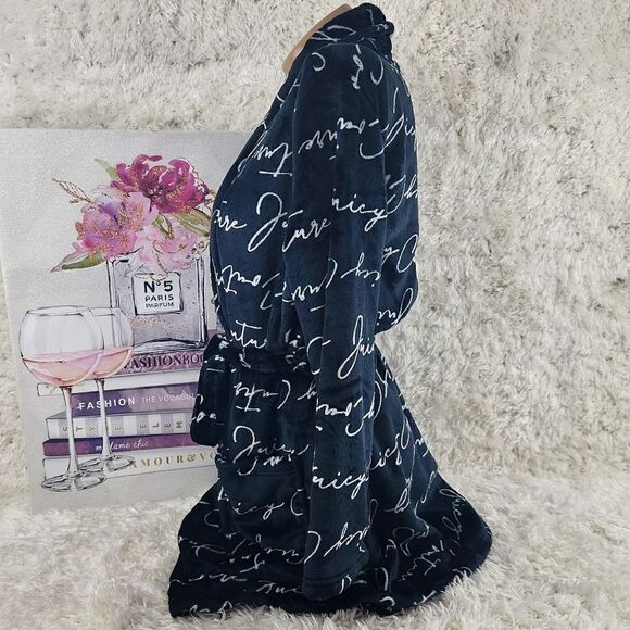 {Juicy Couture} Black Logo Robe - Picture 3 of 5